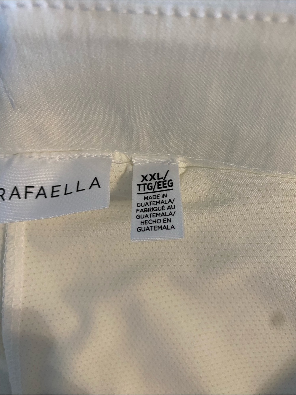 Rafaella Snow White Cotton Skort with Button Accents - Picture 5 of 11